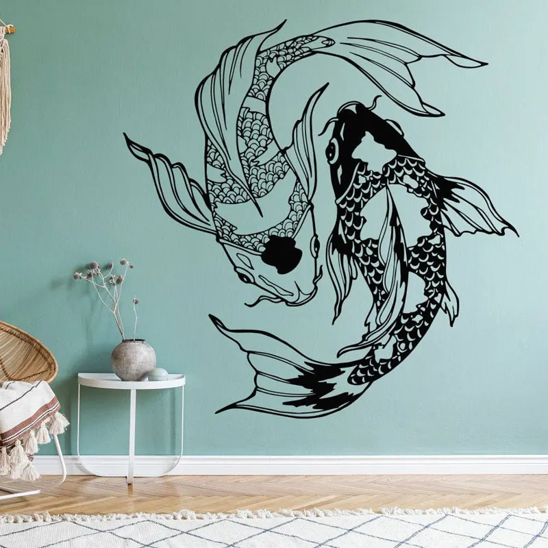 Koi Fish Wall Decals Vinyl Interior Home Decor for Living Room Bedroom Bathroom Housewarming Gift Wall Sticker Wallpaper 3D08 
Koi Fish Wall Decals Vinyl Interior Home Decor for Living Room Bedroom Bathroom Housewarming Gift Wall Sticker Wallpaper 3D08