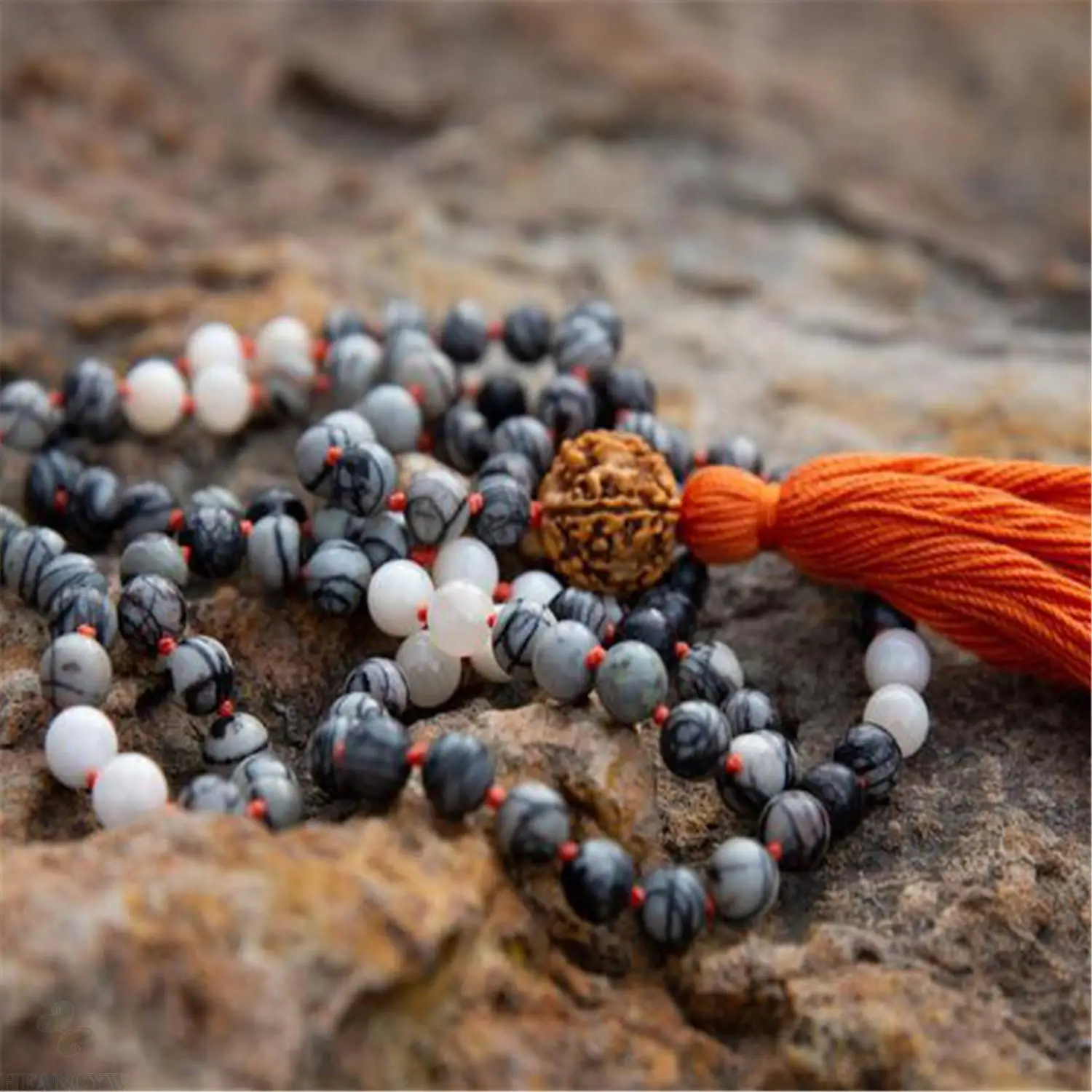 8mm Jasper Moonstone Gemstone 108 Beads Mala Tassel Necklace Chakra Spiritua Japa Yoga Tibetan Spirituality
8mm Jasper Moonstone Gemstone 108 Beads Mala Tassel Necklace Chakra Spiritua Japa Yoga Tibetan Spirituality