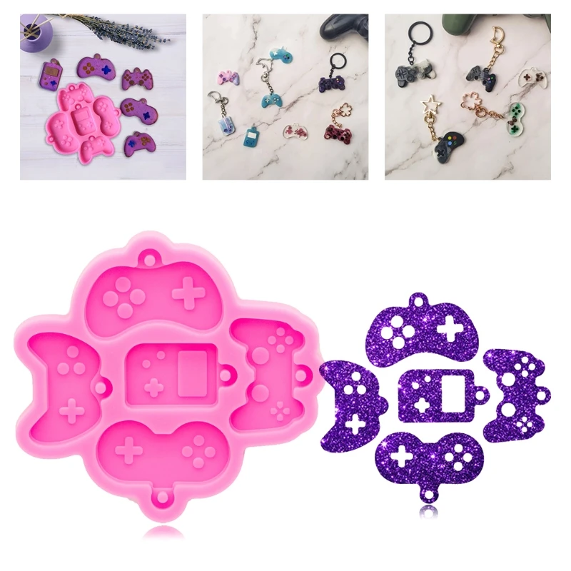 DIY Game Handle Keychain Silicone Epoxy Mold DIY Keychain Pendant Jewelry Crafting Mould for Valentine Love Gift
DIY Game Handle Keychain Silicone Epoxy Mold DIY Keychain Pendant Jewelry Crafting Mould for Valentine Love Gift