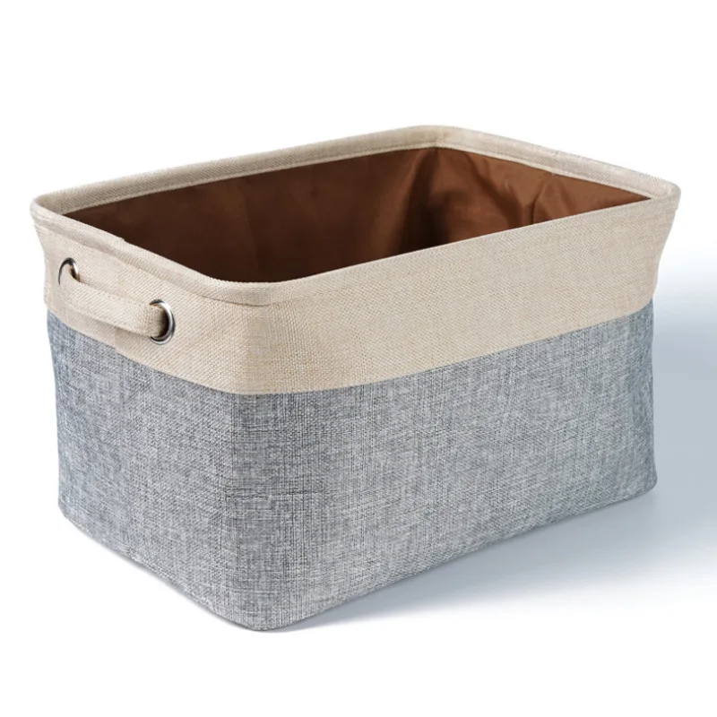 Household clothes finishing box Cotton and hemp storage basket Folding storage box Washable toy baskets Clutter boxes
Household clothes finishing box Cotton and hemp storage basket Folding storage box Washable toy baskets Clutter boxes