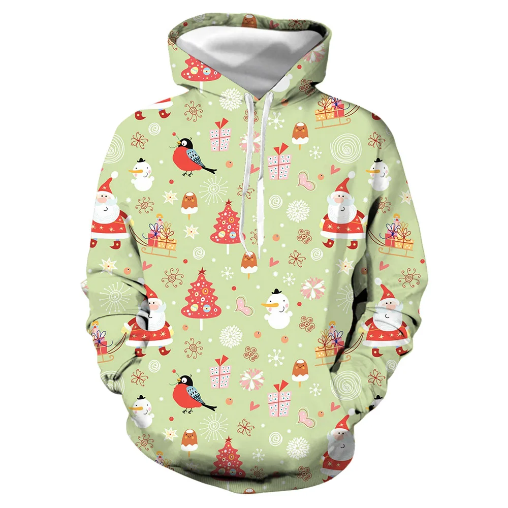 Christmas New Men and Women Lovers Cool Christmas Cartoon 3D Digital Printing Hooded Loose Sweater
Christmas New Men and Women Lovers Cool Christmas Cartoon 3D Digital Printing Hooded Loose Sweater