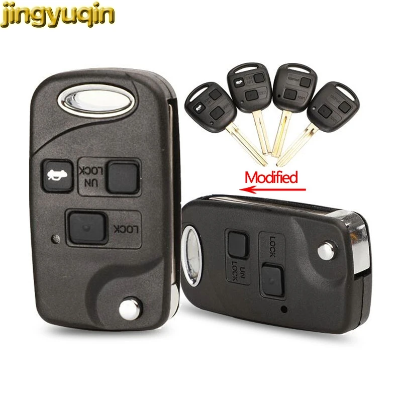 Jingyuqin Remote Flip Car Key Shell For Toyota Yaris Prado Tarago Camry Corolla TOY43/TOY47/TOY48 Blade+Rubber Button Pad
Jingyuqin Remote Flip Car Key Shell For Toyota Yaris Prado Tarago Camry Corolla TOY43/TOY47/TOY48 Blade+Rubber Button Pad
