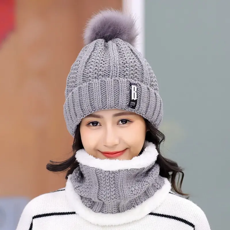2PCS Women's Winter Knitted Hat Scarf Neck Warmer Hats For Men Women Skullies Beanies Thick Warm Fleece Caps Outdoor Riding Sets
2PCS Women's Winter Knitted Hat Scarf Neck Warmer Hats For Men Women Skullies Beanies Thick Warm Fleece Caps Outdoor Riding Sets