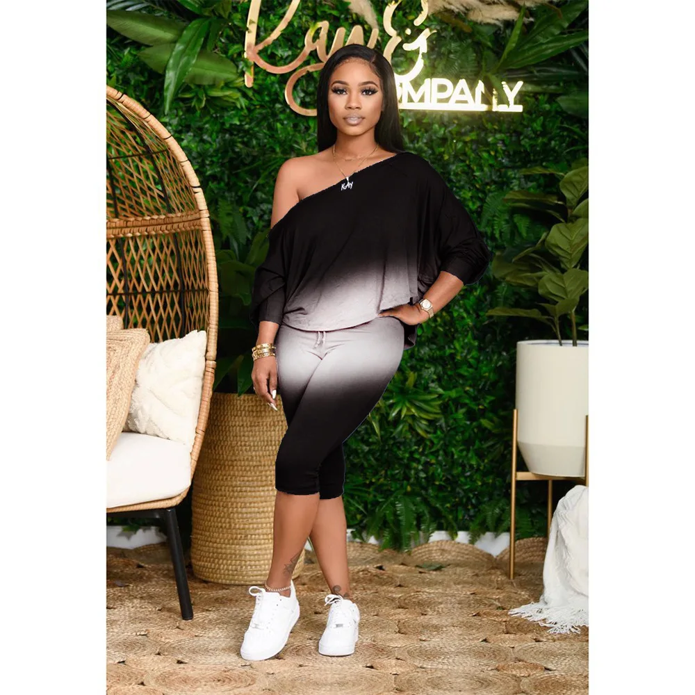 Hot Sale Casual Women's Suit Two-Piece Set Oblique Shoulder Plus Size Long Sleeve Mid Long Trousers Lady's Famous Brand Suit
Hot Sale Casual Women's Suit Two-Piece Set Oblique Shoulder Plus Size Long Sleeve Mid Long Trousers Lady's Famous Brand Suit