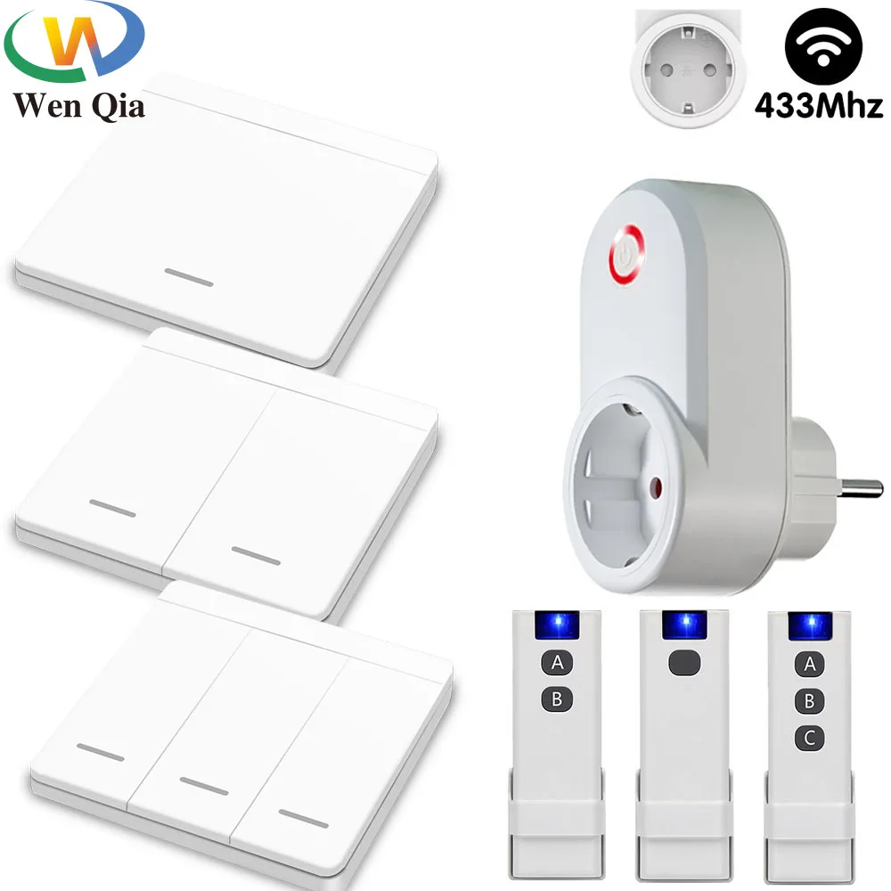 433MHz 220V Wireless Remote Control Smart Socket Switch EU FR Electrical Plug Rf Wall Switch for Home Light Lamp LED ON OFF 15A
433MHz 220V Wireless Remote Control Smart Socket Switch EU FR Electrical Plug Rf Wall Switch for Home Light Lamp LED ON OFF 15A