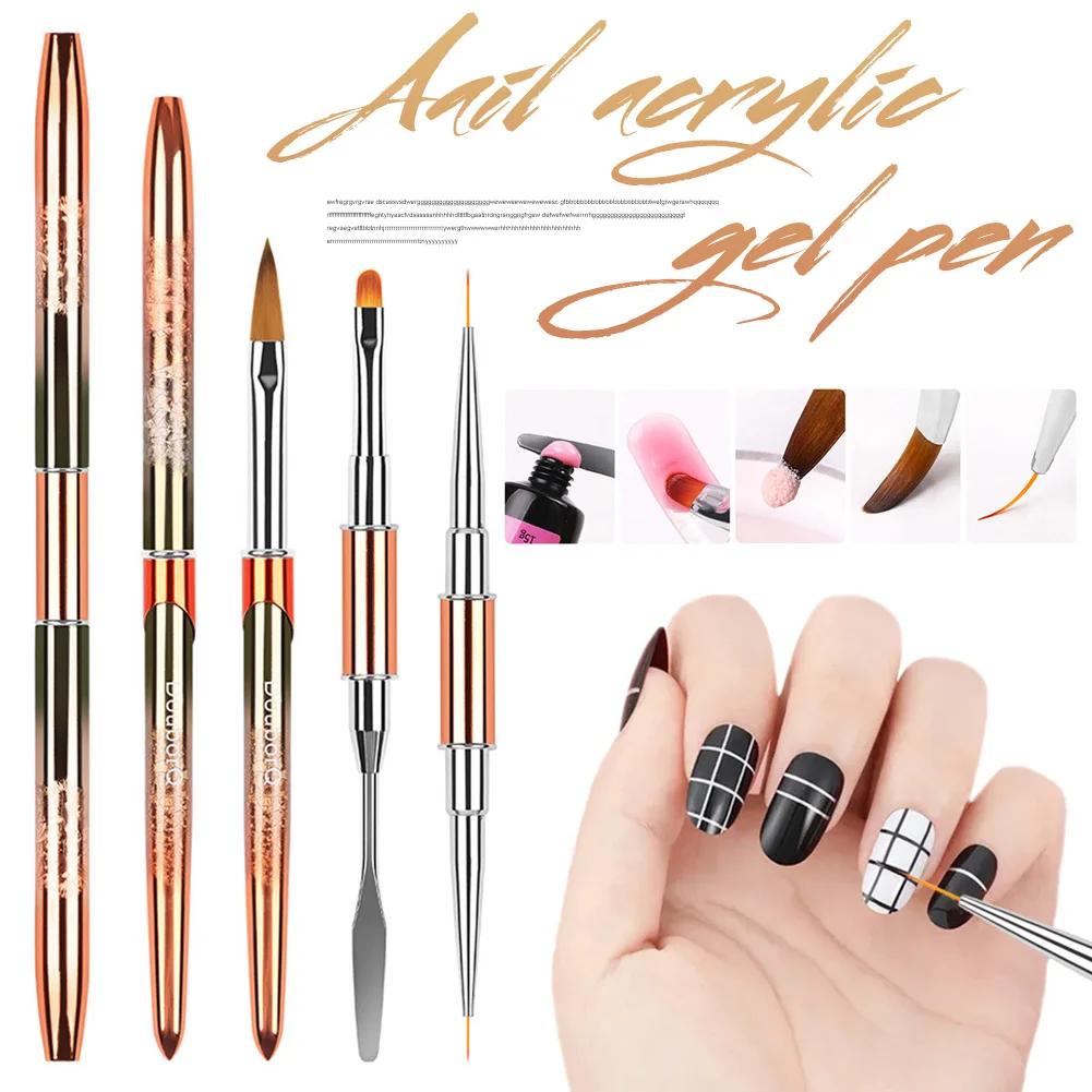 New Double Head Nail Art Brush Nail Art Liner Brush Dotting Pen Reusable Nail Painting Manicure Tool Uv Gel Polished Nail Pen
New Double Head Nail Art Brush Nail Art Liner Brush Dotting Pen Reusable Nail Painting Manicure Tool Uv Gel Polished Nail Pen