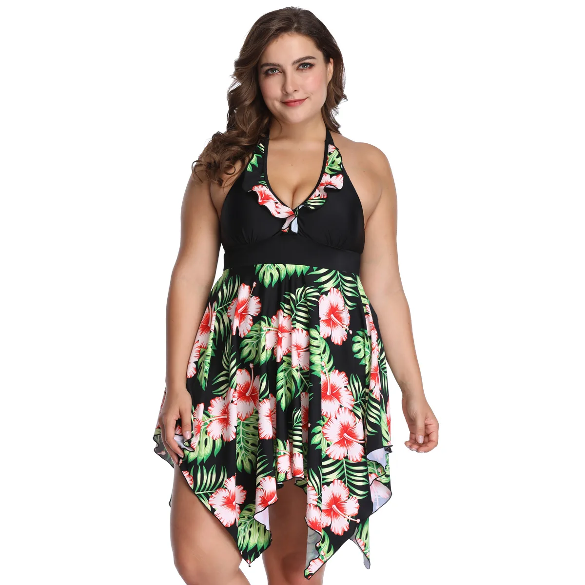 Black Tankini Women's Swimsuit Two Piece Plus Size Swim Suit 6XL Bathing Suit Swimming Suit For Women Beach Dress Swimwear 2020
Black Tankini Women's Swimsuit Two Piece Plus Size Swim Suit 6XL Bathing Suit Swimming Suit For Women Beach Dress Swimwear 2020