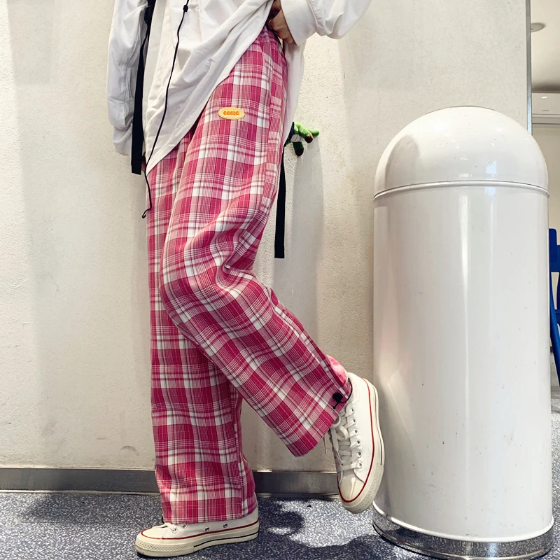 Ins Harajuku Straight Causal Capris Spring Autumn Korean High Waist Loose Trousers Plaid Wide Leg Pants Women Clothing Hipster
Ins Harajuku Straight Causal Capris Spring Autumn Korean High Waist Loose Trousers Plaid Wide Leg Pants Women Clothing Hipster