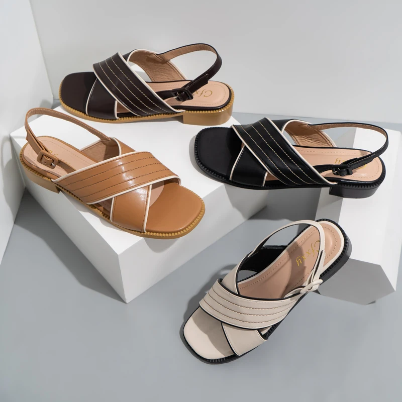Women's sandals 2021 Cross women's mid-heel shoes casual beach sandals Roman shoes
Women's sandals 2021 Cross women's mid-heel shoes casual beach sandals Roman shoes