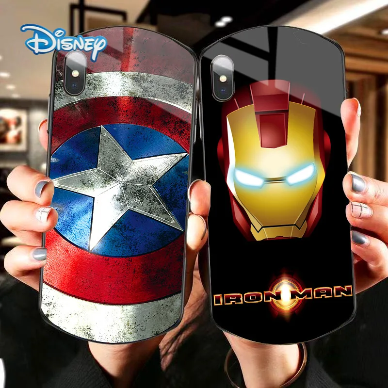Disney Iron Man Captain America Glass Mobile Phone Case for iPhone 13 13pro 13mini 13pro max Plus Anti-fall phone Shell
Disney Iron Man Captain America Glass Mobile Phone Case for iPhone 13 13pro 13mini 13pro max Plus Anti-fall phone Shell