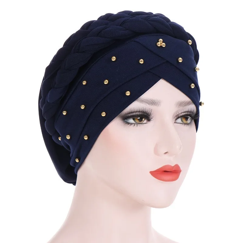 Hijabs Women New European And American Monochrome Nail Bead Braids Bag Head Hat Milk Silk Indian Bag Head Hat Spot Cap Muslim
Hijabs Women New European And American Monochrome Nail Bead Braids Bag Head Hat Milk Silk Indian Bag Head Hat Spot Cap Muslim