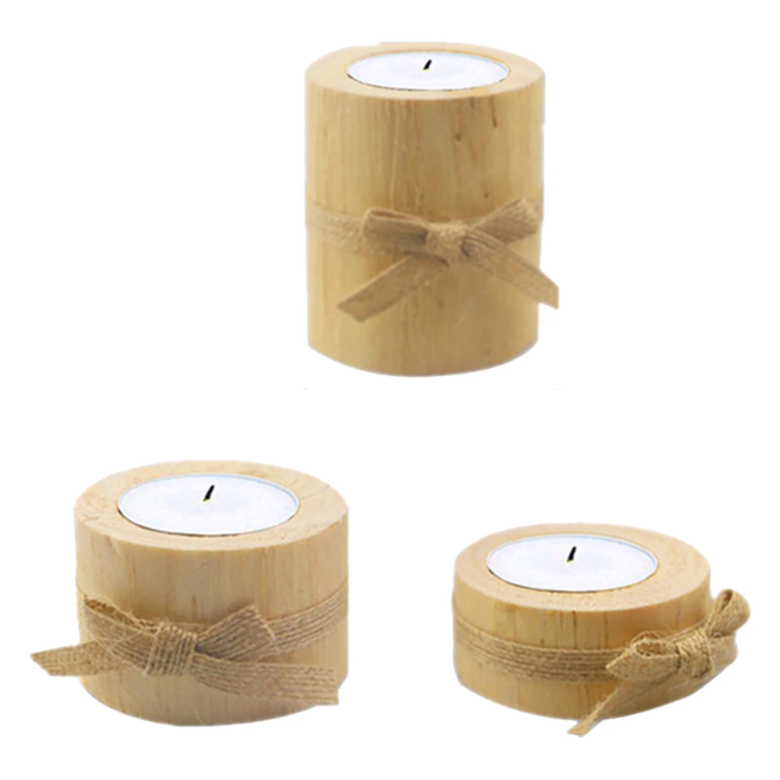 3pcs Natural Pine Wood Candle Holder Wooden Tea Light Candle Holders Succulent Planter for for Wedding Party Birthday Decoration
3pcs Natural Pine Wood Candle Holder Wooden Tea Light Candle Holders Succulent Planter for for Wedding Party Birthday Decoration