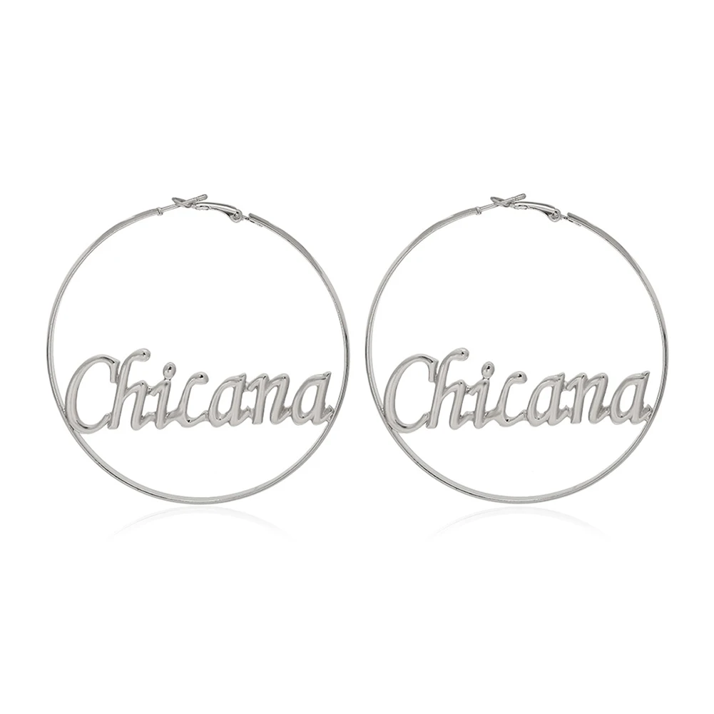 Punk Hyperbole Big Circle with Baby Femme Letter Personality Hoop Earrings Women Fashion Jewelry Oorbellen Female
Punk Hyperbole Big Circle with Baby Femme Letter Personality Hoop Earrings Women Fashion Jewelry Oorbellen Female