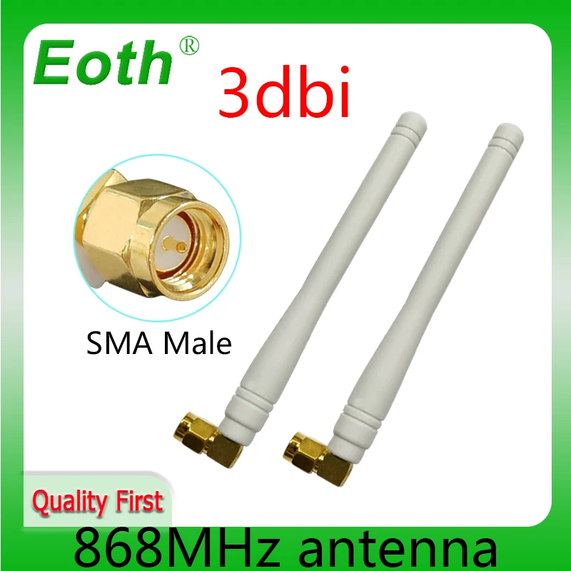 EOTH 868mhz antenna 3dbi sma male 915mhz lora antene pbx iot module lorawan signal receiver antena high gain
EOTH 868mhz antenna 3dbi sma male 915mhz lora antene pbx iot module lorawan signal receiver antena high gain