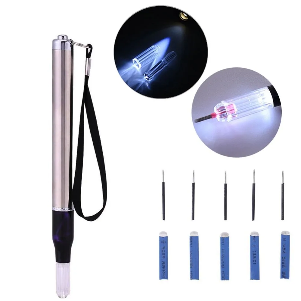 Microblading Pen Tattoo Machine with Light Multifpurpose Needle Blade Tattoo Microblading Pen Gun With 5pcs R5 18Pin Tattoo Kits
Microblading Pen Tattoo Machine with Light Multifpurpose Needle Blade Tattoo Microblading Pen Gun With 5pcs R5 18Pin Tattoo Kits