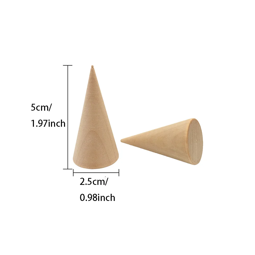 1/5pcs Ring Organizer Wooden Cone Creative Ring Holder Jewelry Display Holder Ring Display Tools Jewelry Storage Supplies
1/5pcs Ring Organizer Wooden Cone Creative Ring Holder Jewelry Display Holder Ring Display Tools Jewelry Storage Supplies
