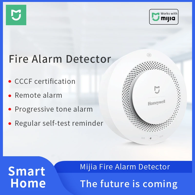 Xiaomi Mijia Honeywell Fire Alarm Smoke Sensor alarm sensor mi Smart Home hub Gateway 3 work with Mi Home Mijia APP
Xiaomi Mijia Honeywell Fire Alarm Smoke Sensor alarm sensor mi Smart Home hub Gateway 3 work with Mi Home Mijia APP