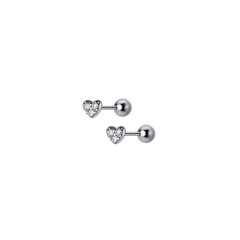 925 Sterling Silver Zircon Heart Stud Earring For Women Girls Party Elegant Fashion Jewelry Pendientes eh466
925 Sterling Silver Zircon Heart Stud Earring For Women Girls Party Elegant Fashion Jewelry Pendientes eh466