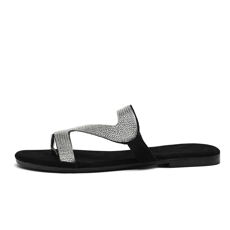 2020 Summer Women Crystal Flats Slippers Shoes Fetish Stripper Casual Prom Party Slipper Luxury Glitter Quality Shales Shoes
2020 Summer Women Crystal Flats Slippers Shoes Fetish Stripper Casual Prom Party Slipper Luxury Glitter Quality Shales Shoes