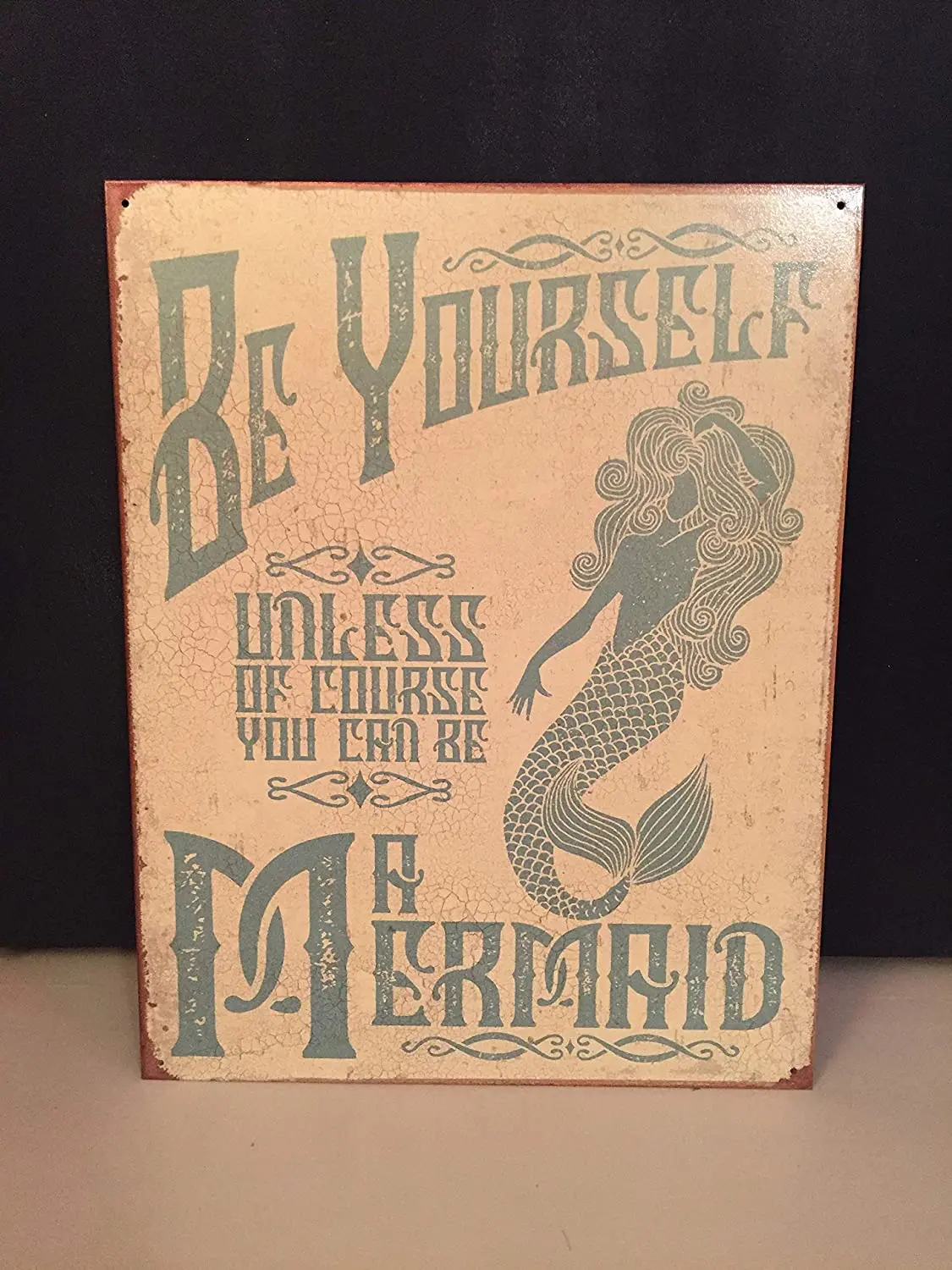 Diuangfoong Be Yourself Be A Mermaid Vintage Reproduction Metal Sign 12" x 8"
Diuangfoong Be Yourself Be A Mermaid Vintage Reproduction Metal Sign 12" x 8"