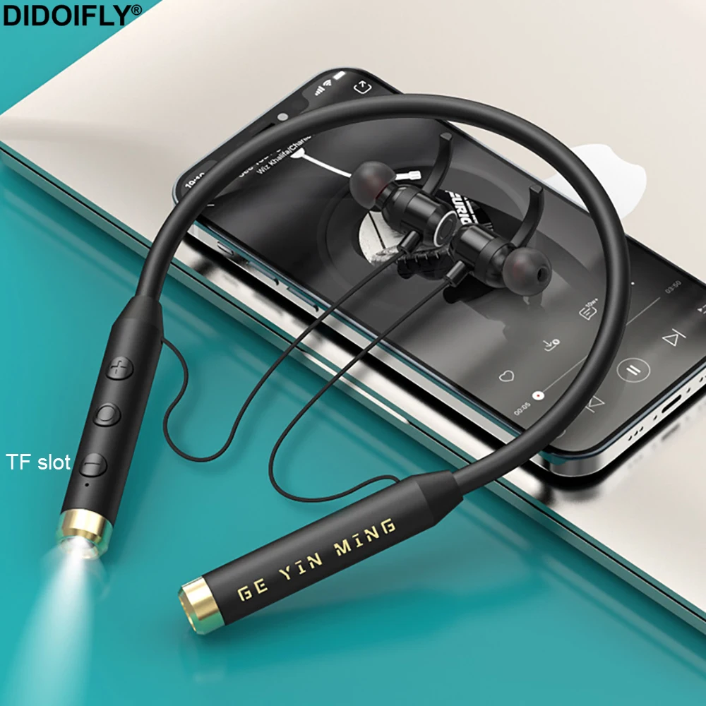 Wireless Headset Neckband Headphones Bluetooth-Compatible Earphones V5.1 Magnetic Sports Handsfree In-ear HiFi Support TF Light
Wireless Headset Neckband Headphones Bluetooth-Compatible Earphones V5.1 Magnetic Sports Handsfree In-ear HiFi Support TF Light