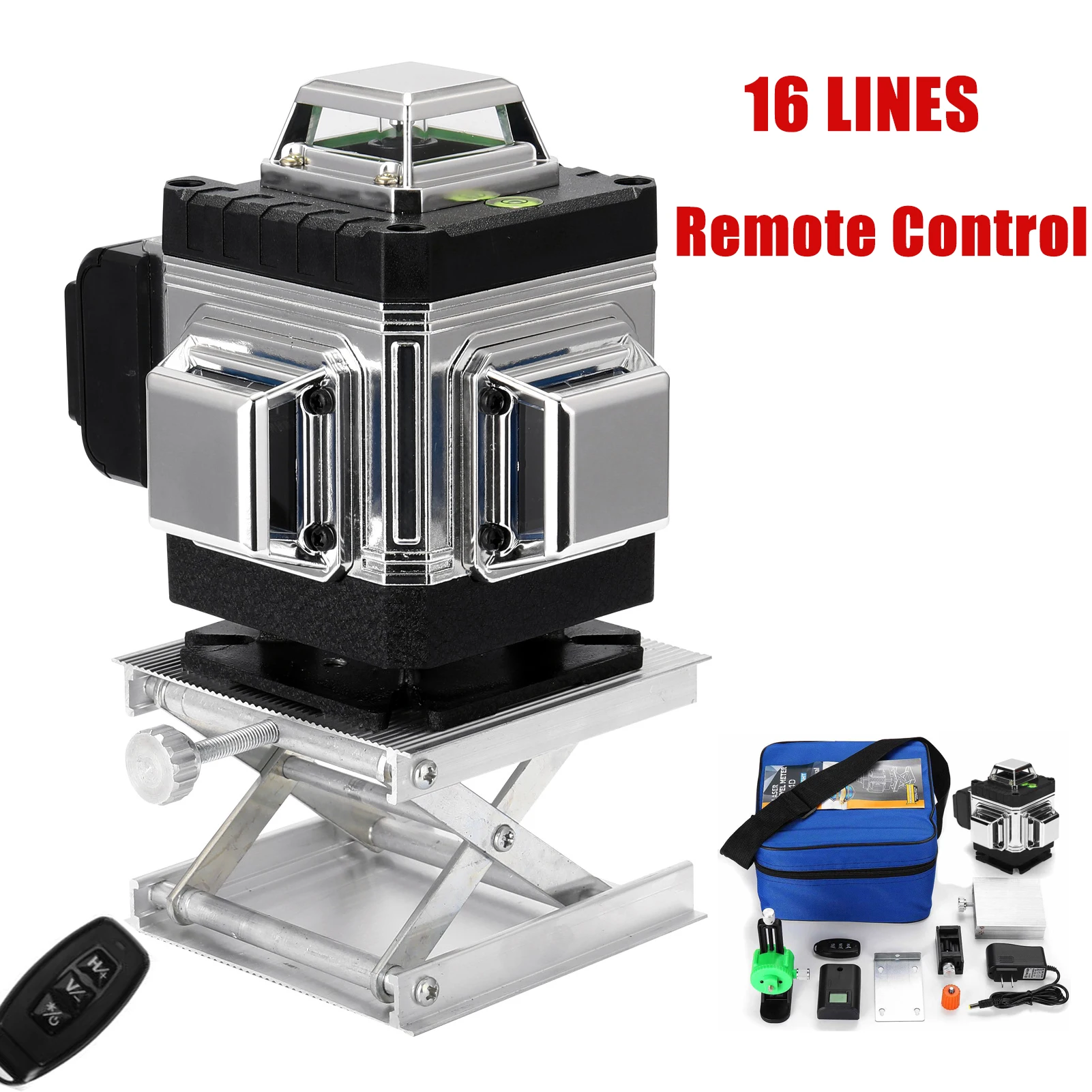 16 Lines Laser Level 360 Self-leveling Function Leveling Tool Multifunctional Omnidirectional Ground Wall Sticker With Vertical
16 Lines Laser Level 360 Self-leveling Function Leveling Tool Multifunctional Omnidirectional Ground Wall Sticker With Vertical