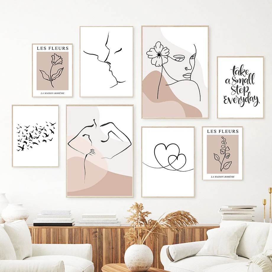Wall Art Canvas Painting Modern Minimalist Line Girl Flower Love Nordic Posters And Prints Wall Pictures For Living Room Decor
Wall Art Canvas Painting Modern Minimalist Line Girl Flower Love Nordic Posters And Prints Wall Pictures For Living Room Decor