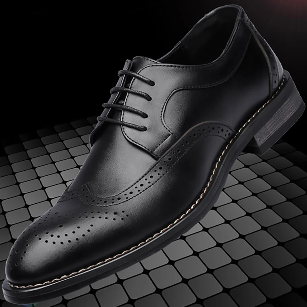 Genuine Cow Leather Brogue Shoes for Men 2021 Elegant Classic Business Wedding Social Oxfords Male Fashion Bullock Dress Shoes
Genuine Cow Leather Brogue Shoes for Men 2021 Elegant Classic Business Wedding Social Oxfords Male Fashion Bullock Dress Shoes