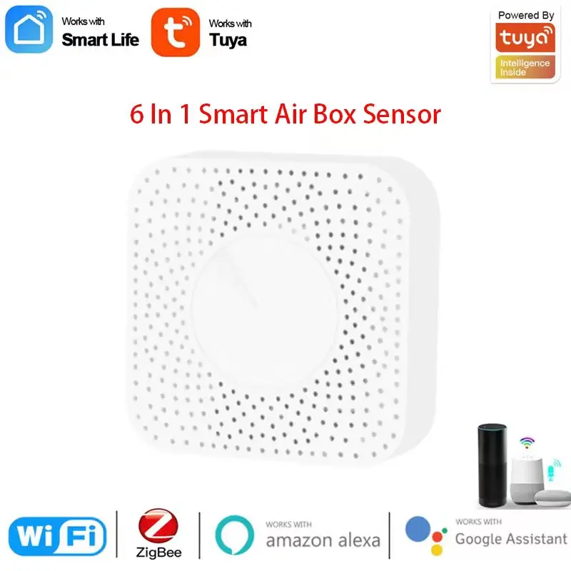Смарт-Воздушный бокс Zigbee3.0 Tuya, детектор формальдегида, PM2.5, VOC,CO2, датчик температуры и влажности 6 в 1, управление через приложение для домохоз...
Смарт-Воздушный бокс Zigbee3.0 Tuya, детектор формальдегида, PM2.5, VOC,CO2, датчик температуры и влажности 6 в 1, управление через приложение для домохоз...