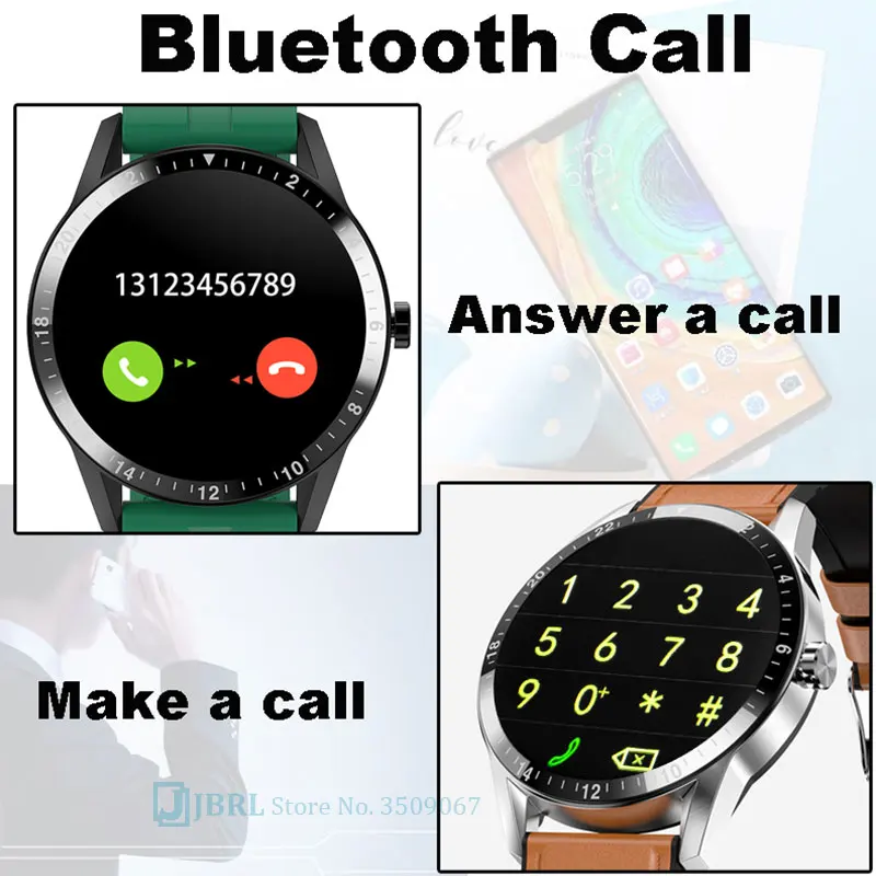 Умные часы с Bluetooth мужские умные электронные смарт для Android IOS фитнес трекер новые