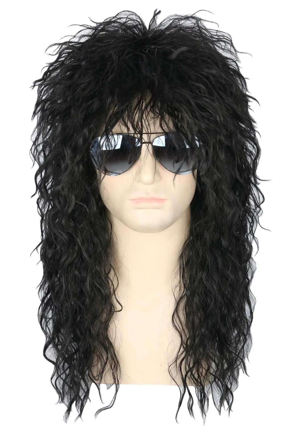 Gres Men Long Synthetic Hair Black Curly Punk Puffy Cosplay Costume Wigs Headgear for Halloween High Temperature Fiber
Gres Men Long Synthetic Hair Black Curly Punk Puffy Cosplay Costume Wigs Headgear for Halloween High Temperature Fiber