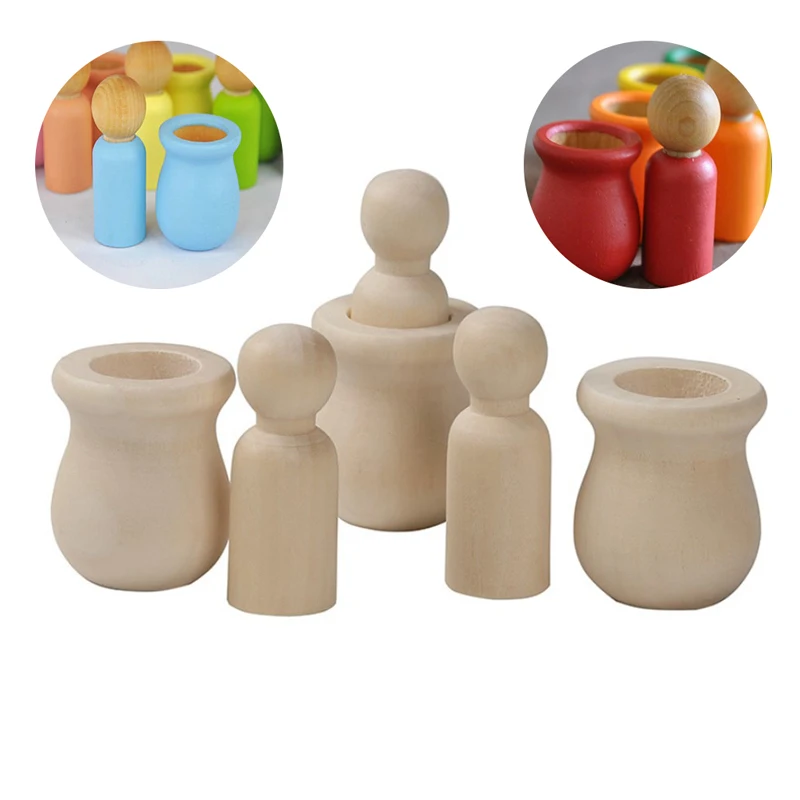 Unfinished Wood Peg Doll Natural Wooden People DIY Arts Craft Dolls Decoration
Unfinished Wood Peg Doll Natural Wooden People DIY Arts Craft Dolls Decoration