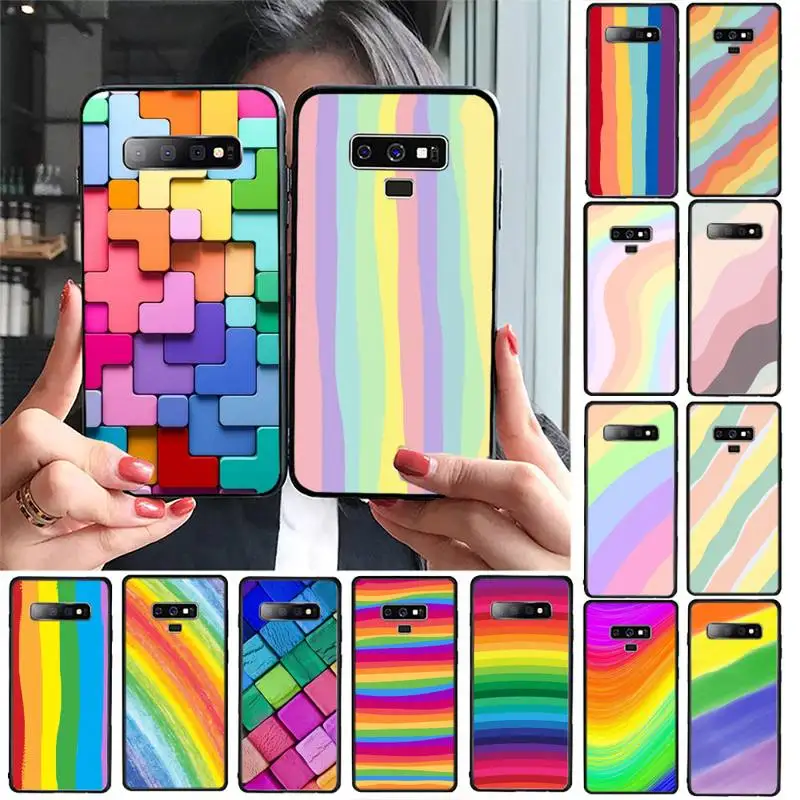 Colorful Rainbow Phone Case For Samsung Galaxy S20 S10 Plus S10E S5 S6 S7edge S8 S9 S9Plus S10lite 2020
Colorful Rainbow Phone Case For Samsung Galaxy S20 S10 Plus S10E S5 S6 S7edge S8 S9 S9Plus S10lite 2020
