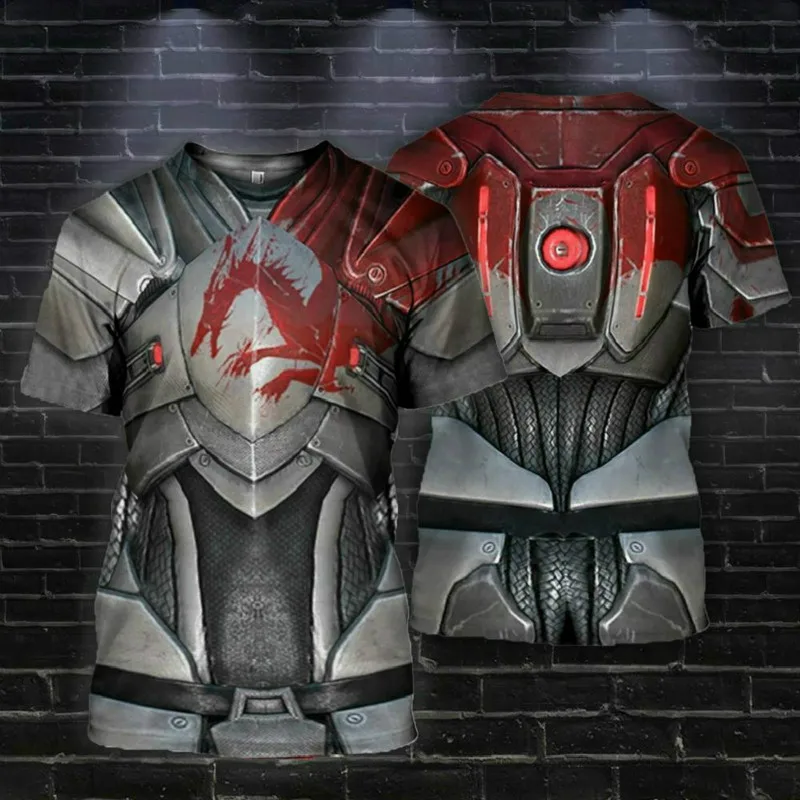 Knight Armor men's T-shirt 3D printing short-sleeved O-neck fashion leisure and entertainment summer new style 2021
Knight Armor men's T-shirt 3D printing short-sleeved O-neck fashion leisure and entertainment summer new style 2021