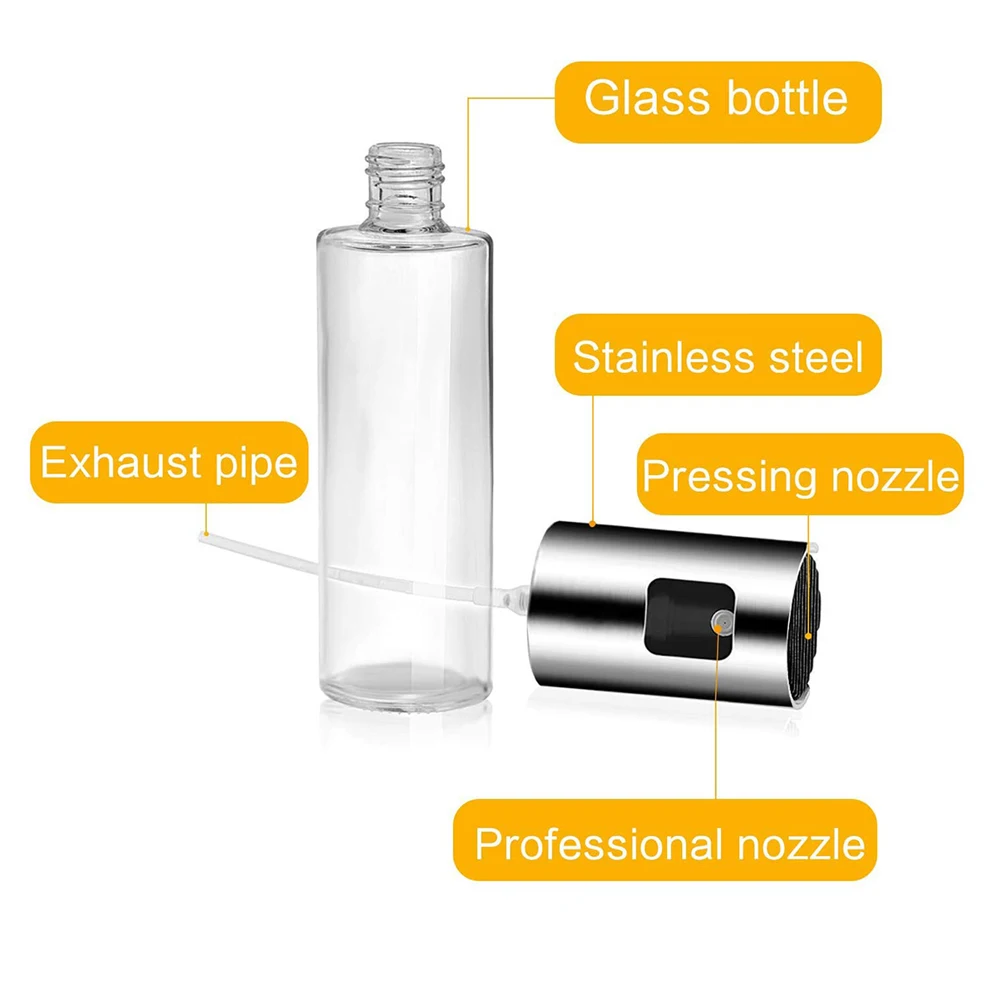Kitchen Baking Oil Cook Oil Spray Empty Bottle Vinegar Bottle Oil Dispenser Cooking Tool Salad BBQ Cooking Glass Oil Sprayer
Kitchen Baking Oil Cook Oil Spray Empty Bottle Vinegar Bottle Oil Dispenser Cooking Tool Salad BBQ Cooking Glass Oil Sprayer
