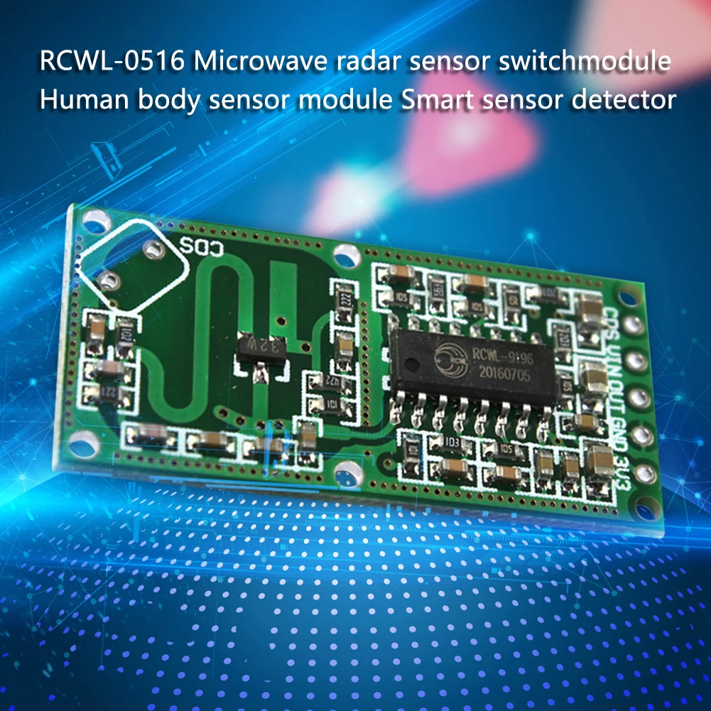 5PCS/LOT RCWL-0516 microwave radar sensor module Human body induction switch module Intelligent sensor
5PCS/LOT RCWL-0516 microwave radar sensor module Human body induction switch module Intelligent sensor