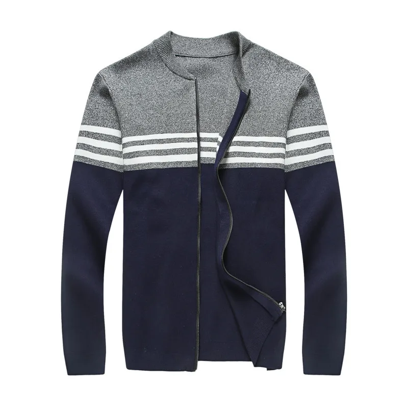 Autumn new men's fattening and enlarged baseball collar sweater coat men's fat color matching zipper knitted cardigan coat
Autumn new men's fattening and enlarged baseball collar sweater coat men's fat color matching zipper knitted cardigan coat
