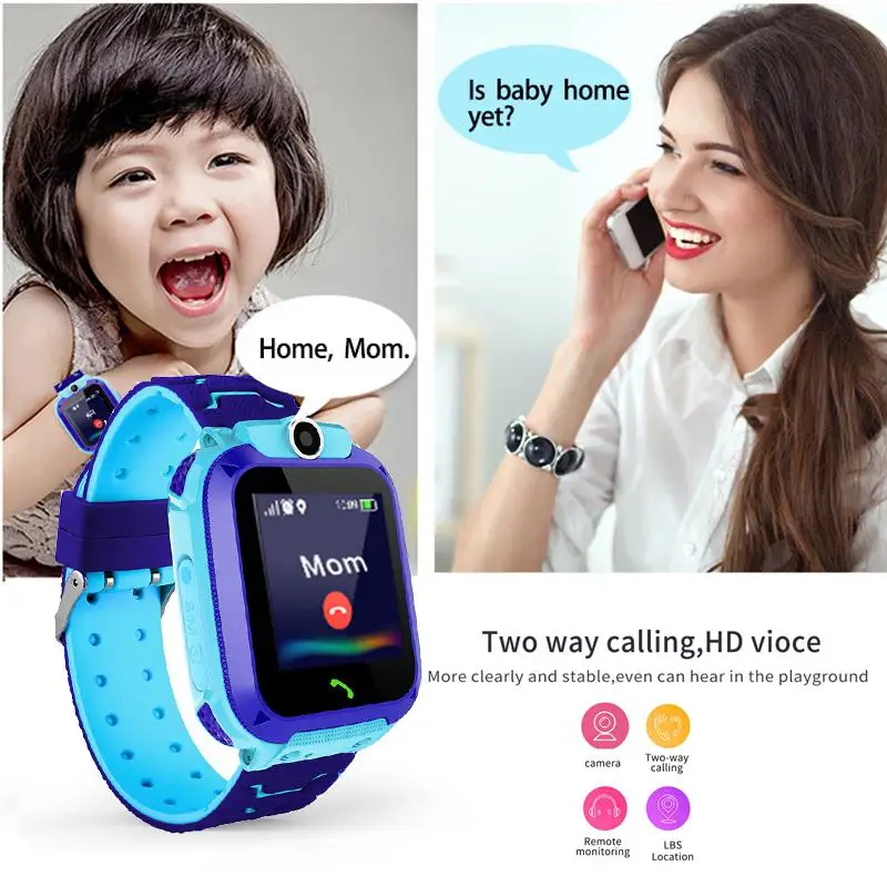 Умные часы EastVita Q12B для детей умные с телефоном Android IOS жизнь водонепроницаемый LBS