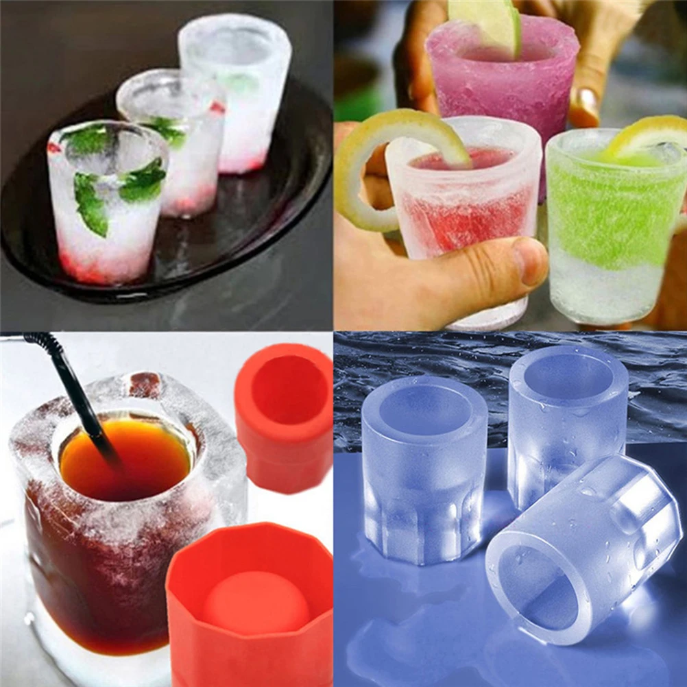 Creative 3D Ice Cube Mold Freeze 4 Cups Glasses Mold Tray Summer Party Kitchen Drinking Bar Glass Tools
Creative 3D Ice Cube Mold Freeze 4 Cups Glasses Mold Tray Summer Party Kitchen Drinking Bar Glass Tools