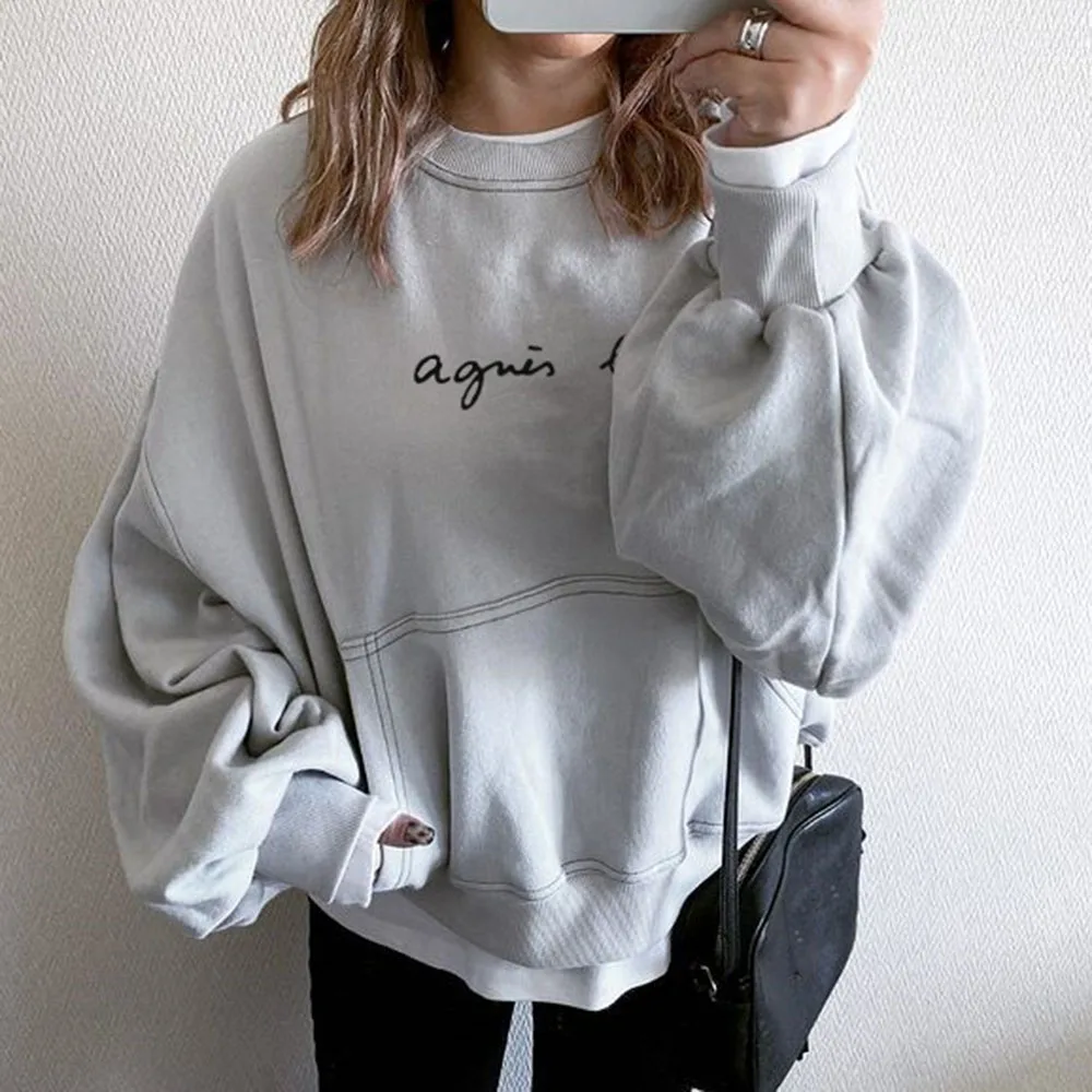 Autumn Tops Women 2021 High Fashion Korean Round Neck Pocket Plain Pullovers Winter Woman Hoodie Ladies Casual Loose Sweatshirt
Autumn Tops Women 2021 High Fashion Korean Round Neck Pocket Plain Pullovers Winter Woman Hoodie Ladies Casual Loose Sweatshirt