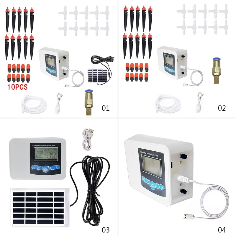 Automatic Sprinkler Solar Double Pump Garden Drip Irrigation Timer Watering Device for Indoor Potted Plants Intelligent
Automatic Sprinkler Solar Double Pump Garden Drip Irrigation Timer Watering Device for Indoor Potted Plants Intelligent