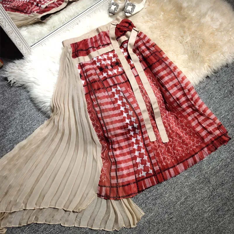 New spring and summer INSS super hot piece of women s half length skirt small crowd design sense of long pleats
New spring and summer INSS super hot piece of women s half length skirt small crowd design sense of long pleats