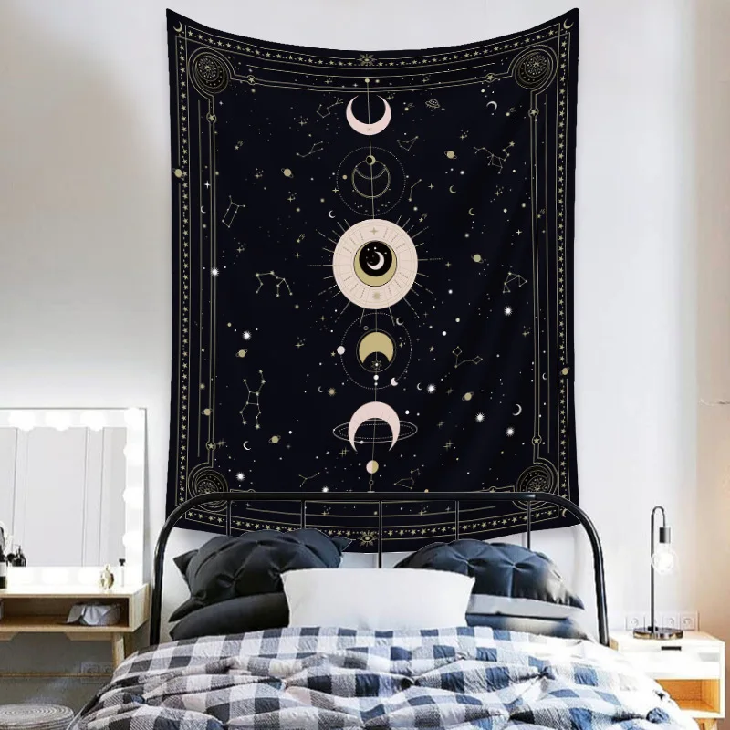 New Moon Phase Tapestry Moon Wall Tapestry Art Bohemian Tapestries Wall Hanging for Room 
New Moon Phase Tapestry Moon Wall Tapestry Art Bohemian Tapestries Wall Hanging for Room