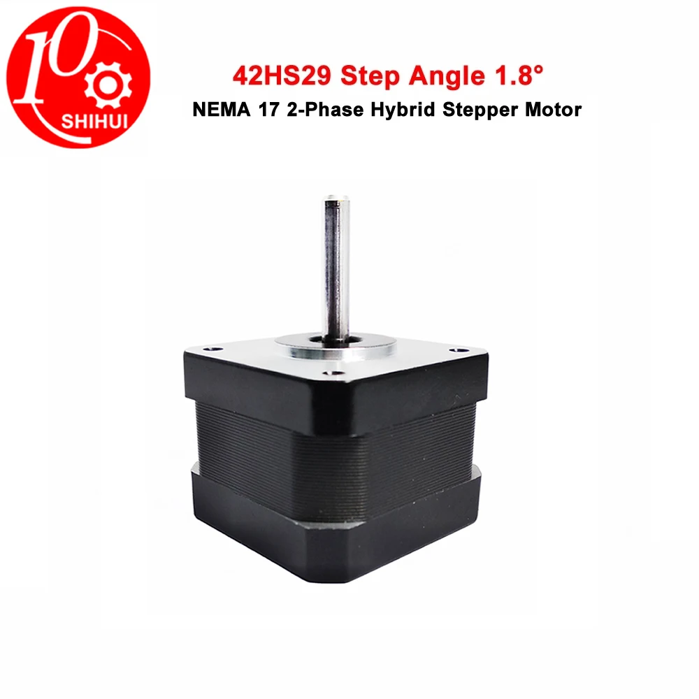 2 Phase Hybrid Stepper Motor Nema17(42HS29-0804) 29mm Length 1.8° Step Angle 0.8A DC Motor For 3D Printer CNC Kit Laser Marking
2 Phase Hybrid Stepper Motor Nema17(42HS29-0804) 29mm Length 1.8° Step Angle 0.8A DC Motor For 3D Printer CNC Kit Laser Marking