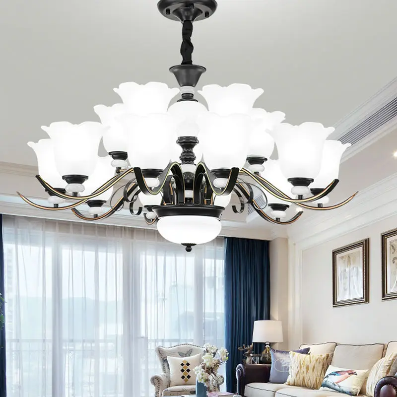 Simple modern country simple European retro chandelier, ceramic iron restaurant, study, living room, bedroom, crystal lamp
Simple modern country simple European retro chandelier, ceramic iron restaurant, study, living room, bedroom, crystal lamp