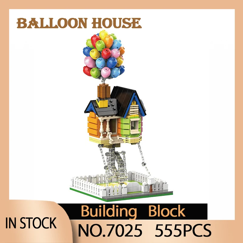 7025 UP Movies Expert Creator Hot Air Balloon House Model Articulated Touring World Building Blocks Children Toys Birthday Gifts
7025 UP Movies Expert Creator Hot Air Balloon House Model Articulated Touring World Building Blocks Children Toys Birthday Gifts