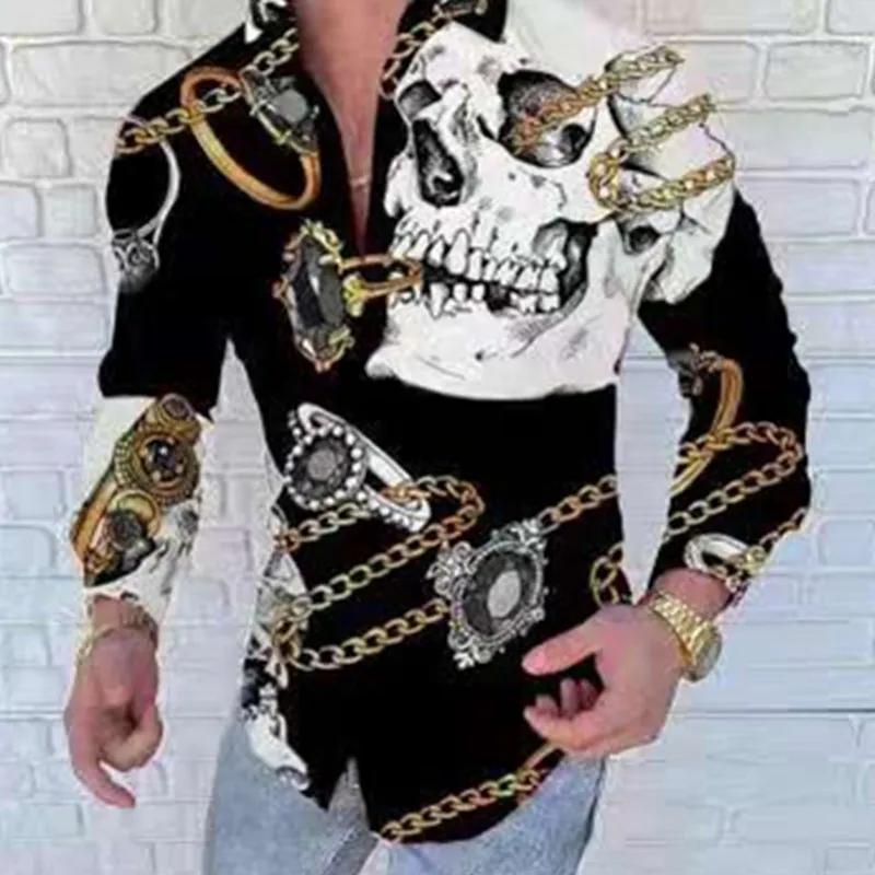 Men Fashion Shirts For Long Sleeve Casual Floral Print Shirt Autumn Shirts Men Button Turn-Down Collar Top
Men Fashion Shirts For Long Sleeve Casual Floral Print Shirt Autumn Shirts Men Button Turn-Down Collar Top