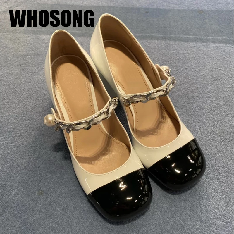 Туфли-лодочки женские на цепочке и каблуке, квадратный носок, жемчуг, сетчатые, модная обувь для девушек, Мэри Джейн
Туфли-лодочки женские на цепочке и каблуке, квадратный носок, жемчуг, сетчатые, модная обувь для девушек, Мэри Джейн