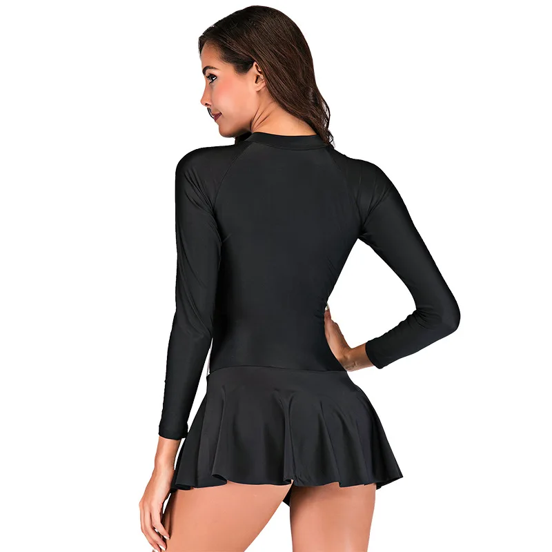 Женские рубашки Rashguard быстросохнущая одежда костюм юбка женская пляжная рубашка