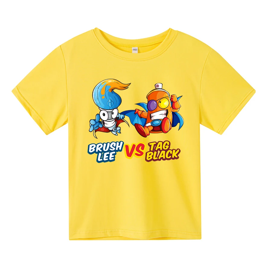 2021 Summer Children's Casual Loose Fashion Short Sleeve Fun Superzings Classic Theme Boy Girl T-shirt Toddler Baby O-Neck Top
2021 Summer Children's Casual Loose Fashion Short Sleeve Fun Superzings Classic Theme Boy Girl T-shirt Toddler Baby O-Neck Top